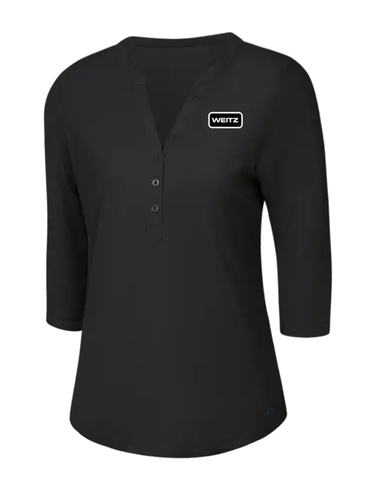 OGIO Blacktop Jewel Henley w/Weitz Logo