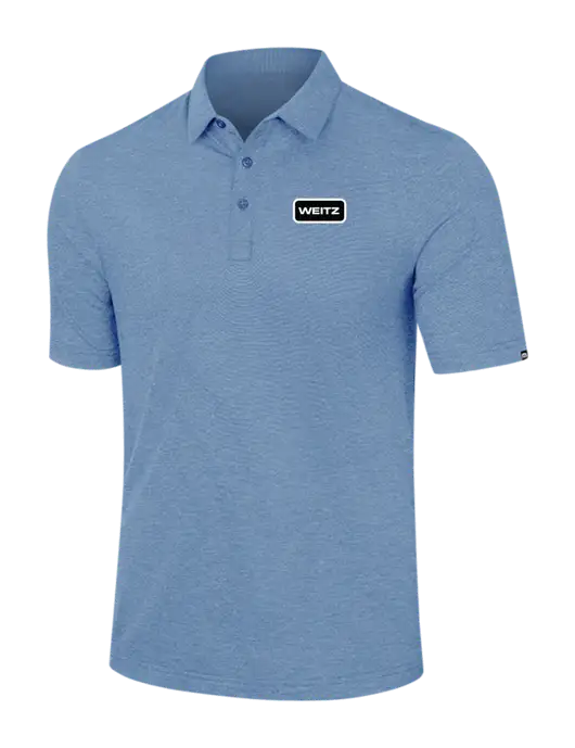 TravisMathew Light Blue Heather Sunnyvale Polo w/Weitz Logo