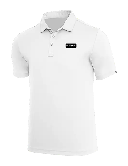 TravisMathew White Coto Performance Polo w/Weitz Logo