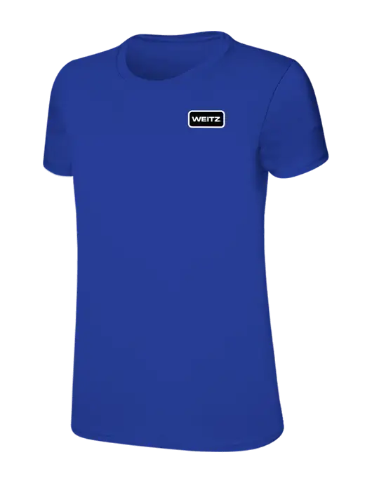 Womens Ring Spun Royal 4.5 oz T-Shirt w/Weitz Logo