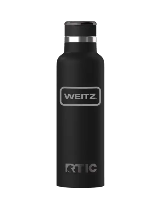 RTIC Journey 20 oz Black Bottle w/Weitz Logo