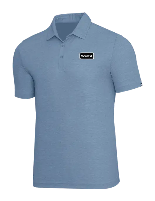 TravisMathew Slate Blue Heather Oceanside Polo w/Weitz Logo