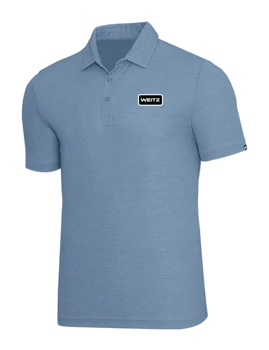 TravisMathew Slate Blue Heather Oceanside Polo w/Weitz Logo