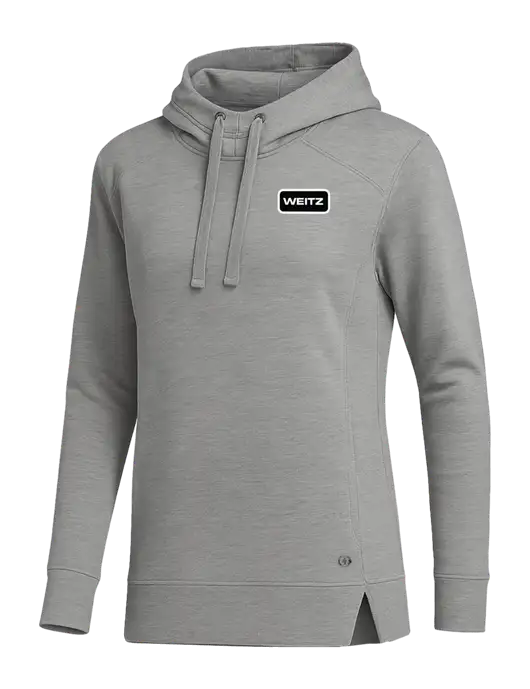 OGIO Heather Grey Womens Luuma Pullover Fleece Hoodie w/Weitz Logo