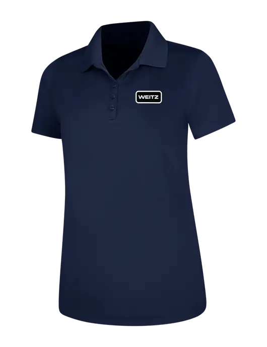 Dark Navy Womens Dry Zone UV Mesh Polo w/Weitz Logo