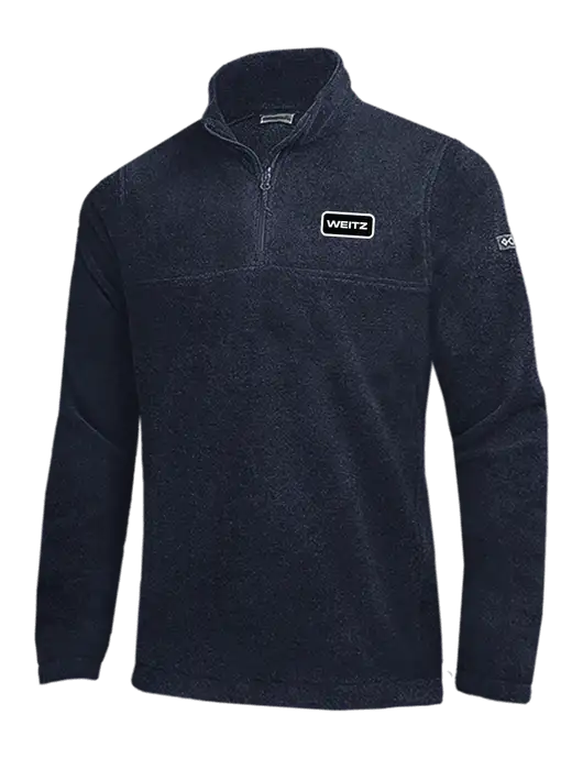 Columbia Navy Steens Mountain Fleece 1/2 Zip Pullover w/Weitz Logo