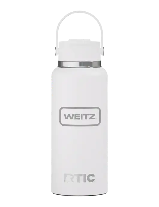 RTIC Outback 32 oz White Bottle w/Weitz Logo