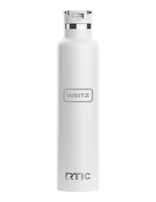 RTIC Journey 26 oz White Bottle w/Weitz Logo