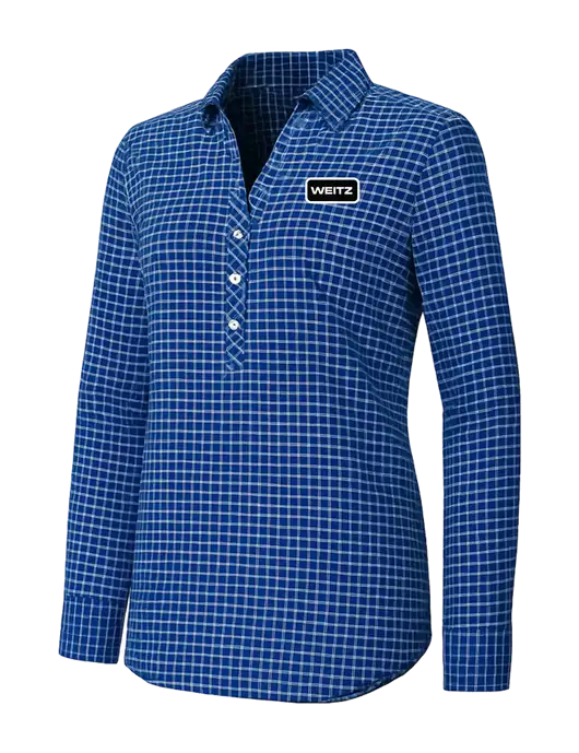 Womens Navy/White City Stretch Shirt w/Weitz Logo