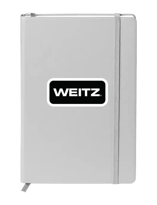 Neoskin Silver Hard Cover Journal 5.75 x 8.375
 w/Weitz Logo