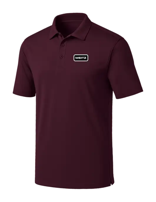 Maroon Silk Touch Performance Polo w/Weitz Logo