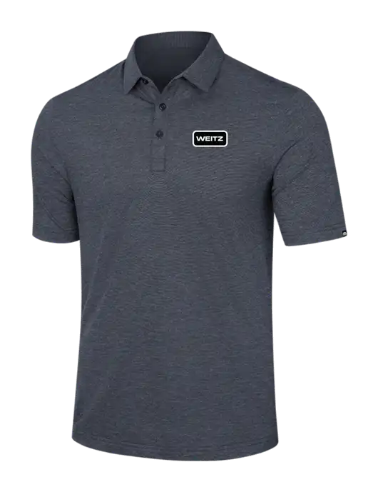 TravisMathew Dark Grey Slate Heather Sunnyvale Polo w/Weitz Logo