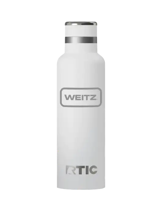 RTIC Journey 20 oz White Bottle w/Weitz Logo
