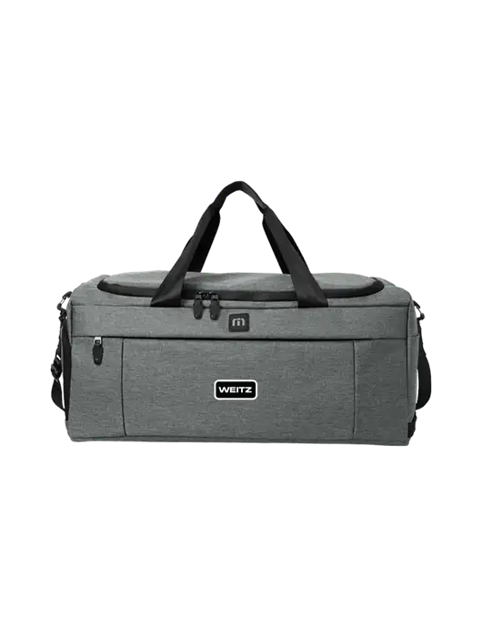 TravisMathew Dark Grey Heather Duration Duffel w/Weitz Logo