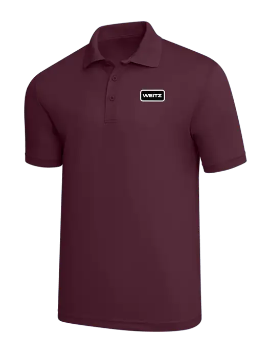 Maroon PosiCharge RacerMesh Polo w/Weitz Logo