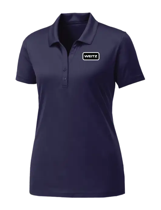 Womens Navy PosiCharge Competitor Polo w/Weitz Logo