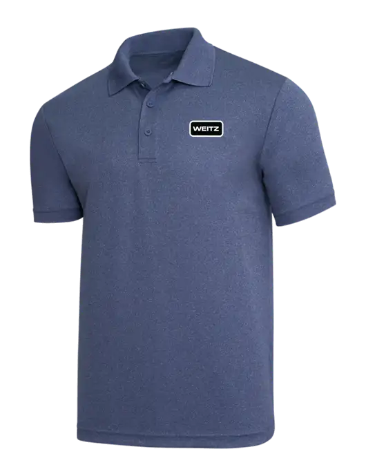 Light Navy Heather PosiCharge RacerMesh Polo w/Weitz Logo