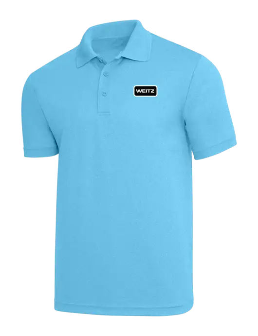 Light Sapphire Heather PosiCharge RacerMesh Polo w/Weitz Logo