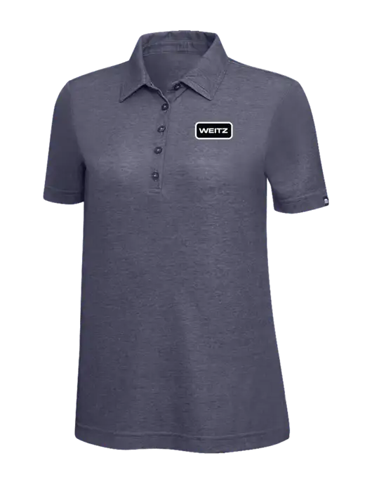 TravisMathew Navy Heather Womens Oceanside Polo w/Weitz Logo