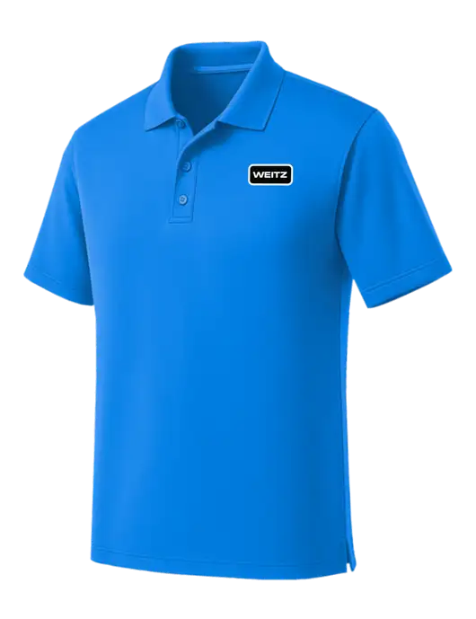 Light Royal Blue Dry Zone UV Micro Mesh Polo w/Weitz Logo