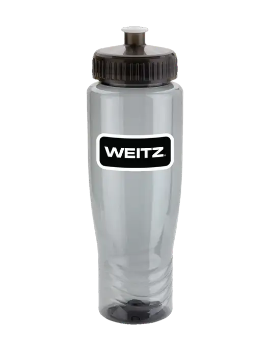 Roam Smoke 28 oz Eco-Polyclear Bottle with Push Pull Lid w/Weitz Logo