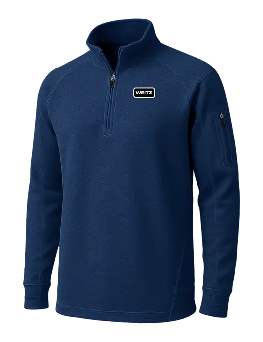 True Navy Tech Fleece 1/4 Zip Pullover w/Weitz Logo