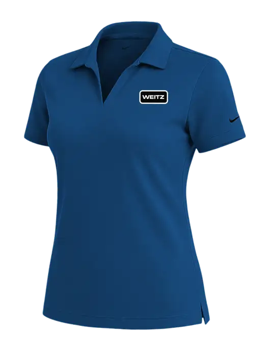 NIKE Dark Royal Womens Dri-Fit Micro Pique Polo w/Weitz Logo
