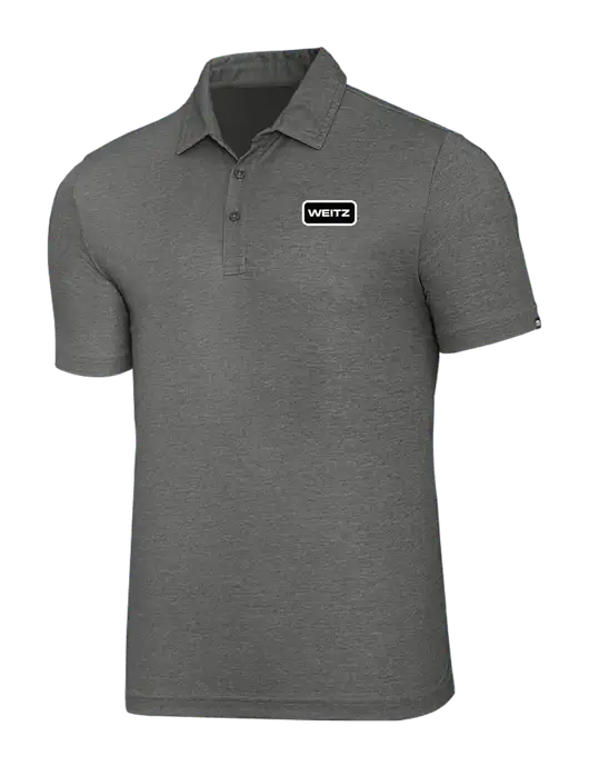 TravisMathew Grey Heather Oceanside Polo w/Weitz Logo