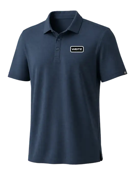 TravisMathew Navy Coto Performance Polo w/Weitz Logo