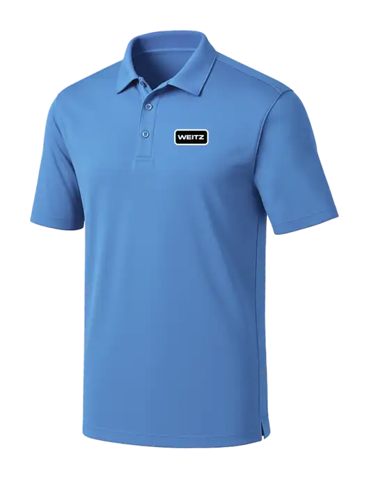 Carolina Blue Silk Touch Performance Polo w/Weitz Logo