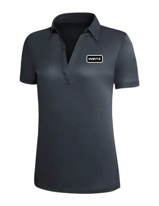 Dark Grey Silk Touch Womens Performance Polo w/Weitz Logo