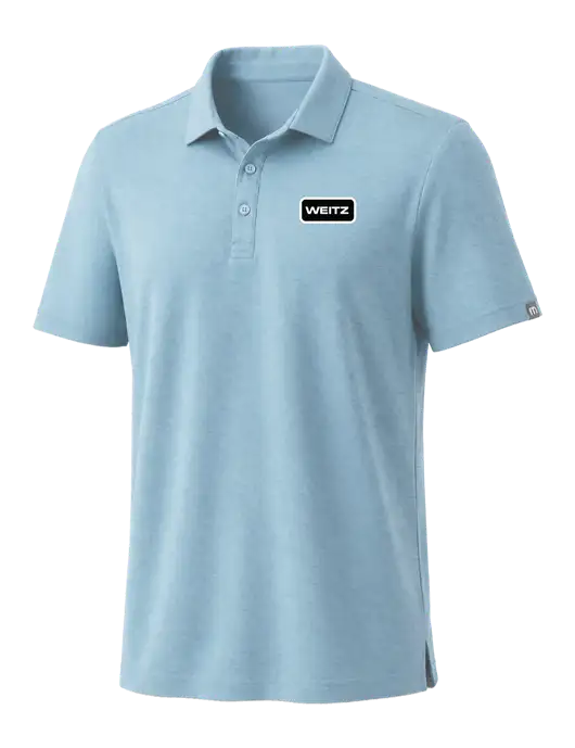 TravisMathew Light Sapphire Heather Coto Performance Polo w/Weitz Logo
