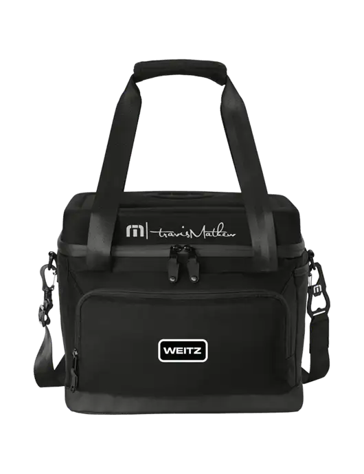 TravisMathew Black Cruise 24-Can Cooler w/Weitz Logo