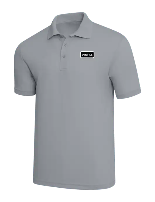 Light Grey PosiCharge RacerMesh Polo w/Weitz Logo