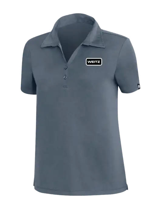 TravisMathew Dark Slate Blue Womens Coto Performance Polo w/Weitz Logo