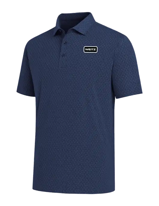 Callaway All-Over Stitched Dark Navy Chev Polo  w/Weitz Logo