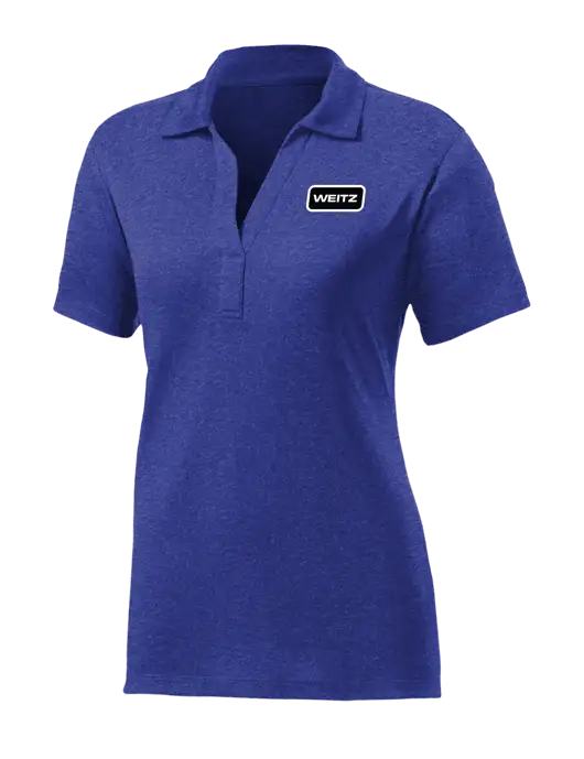 Womens Dark Royal Heather Contender Polo w/Weitz Logo
