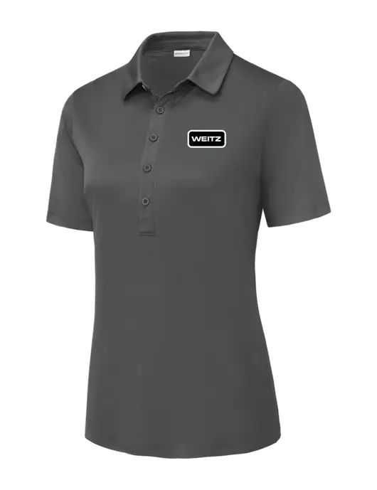 Dark Smoke Grey Womens Posi-UV Pro Polo w/Weitz Logo
