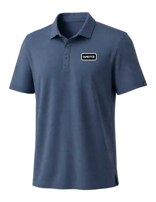 TravisMathew Dark Slate Blue Coto Performance Polo w/Weitz Logo