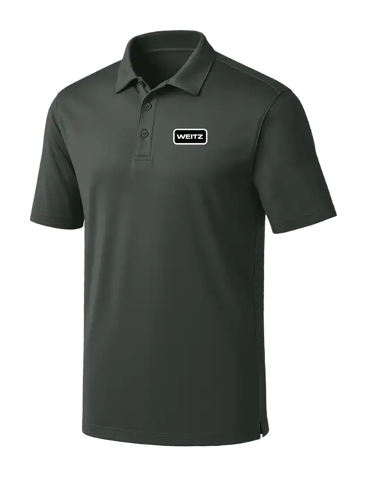 Dark Grey Silk Touch Performance Polo w/Weitz Logo