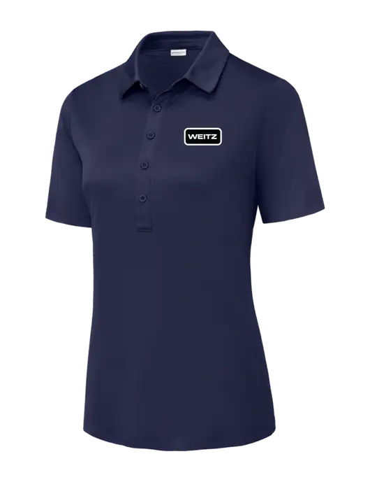 True Navy Womens Posi-UV Pro Polo w/Weitz Logo