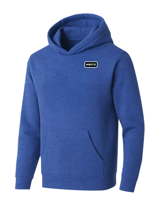 BELLA+CANVAS Heather Royal Sponge Fleece Pullover Hoodie w/Weitz Logo