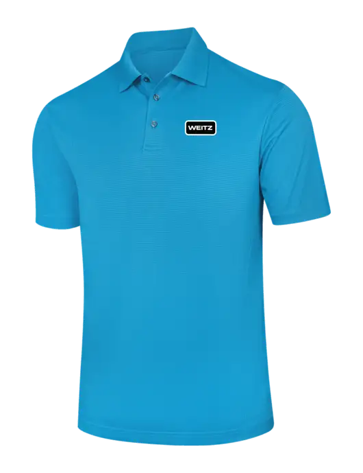 Carolina Blue Performance Fine Jacquard Polo w/Weitz Logo