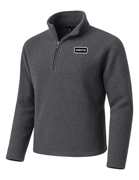 Dark Grey Fleece 1/4-Zip Pullover w/Weitz Logo