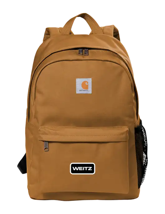 Carhartt Brown Canvas Backpack w/Weitz Logo