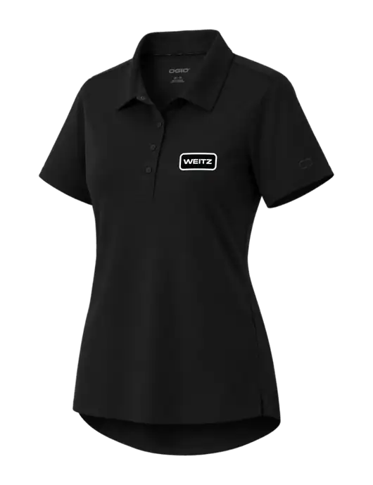 OGIO Womens Envision Black Polo w/Weitz Logo