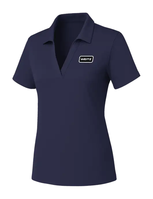 Womens Navy PosiCharge RacerMesh Polo w/Weitz Logo