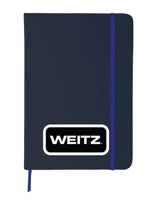 Dark Navy Blue Comfort Touch Bound Journal 5" X 7" w/Weitz Logo