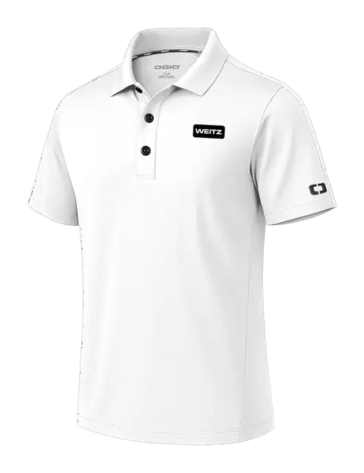 OGIO Envision White Polo w/Weitz Logo