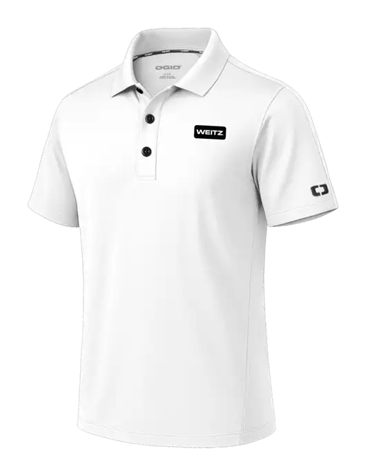OGIO Envision White Polo w/Weitz Logo